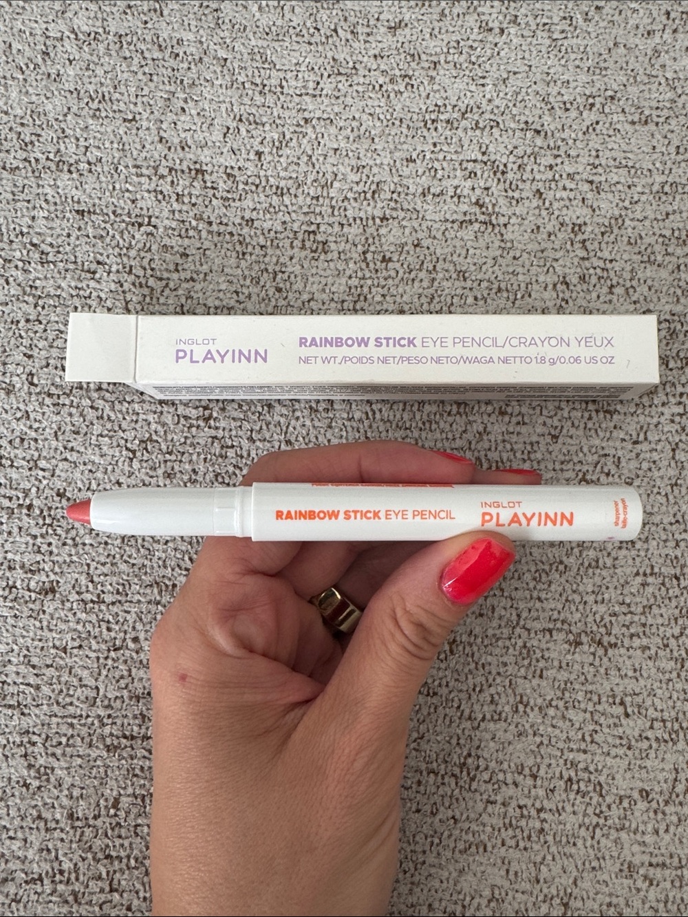 INGLOT PLAYINN Rainbow Stick Eye Pencil - ORANGENESS